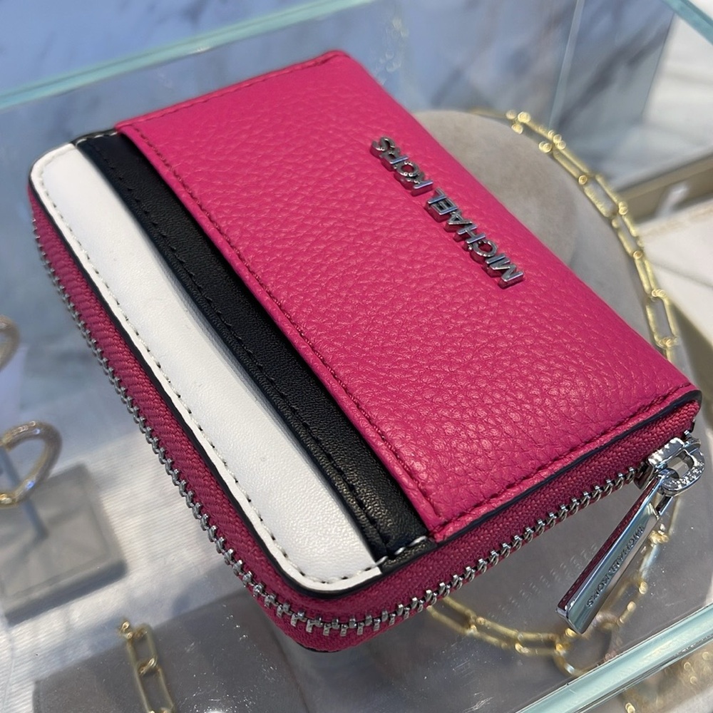 Michael Kors Jet Set Travel Md Zip Around Color-Block Wallet 
DRAGONFRUIT MULTI - Picture 11 of 16